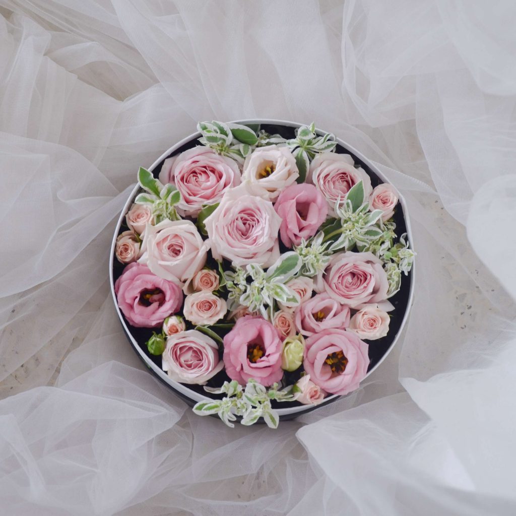 Dreamy Pastel Pink Rose Fresh Flower Box by AfterRainFlorist, PJ Florist, KL & Selangor Flower Delivery