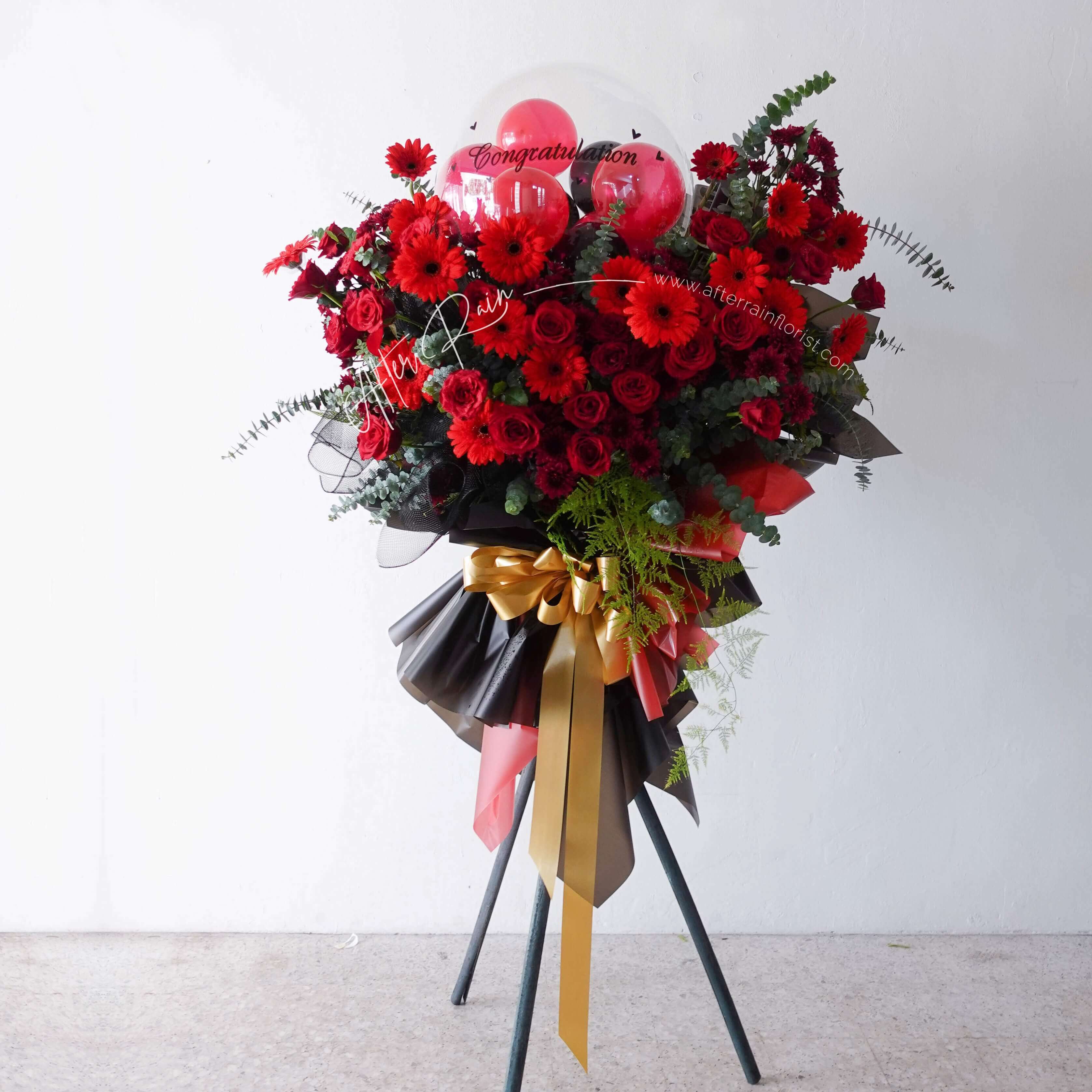 AfterRainFlorist_Grand_Business_Opening_Ceremony_Flower_Stand_Red_Color_PJ_Florist_KL_Klang_Valley_Flower_Gift_Delivery_Services
